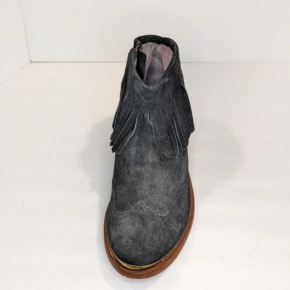 Hudson London suede fringe ankle boots